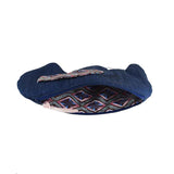 Pencil Case - Denim, Purple And Pink African Print