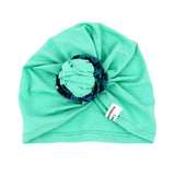 Turban Bébé, Donut - Turquoise