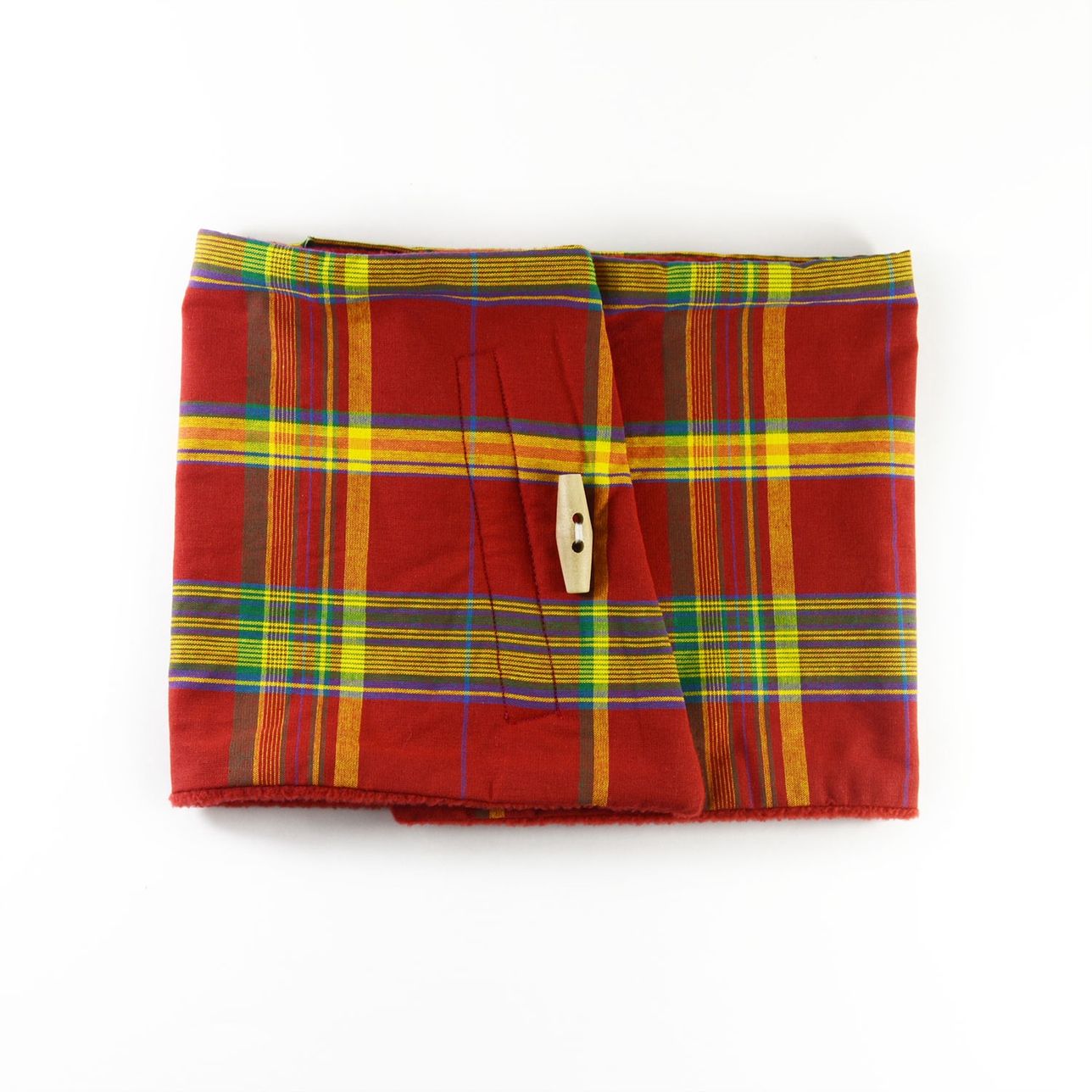 Red Neck Warmer - Fleece And Madras