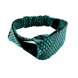 Twist Headband - Green African Print
