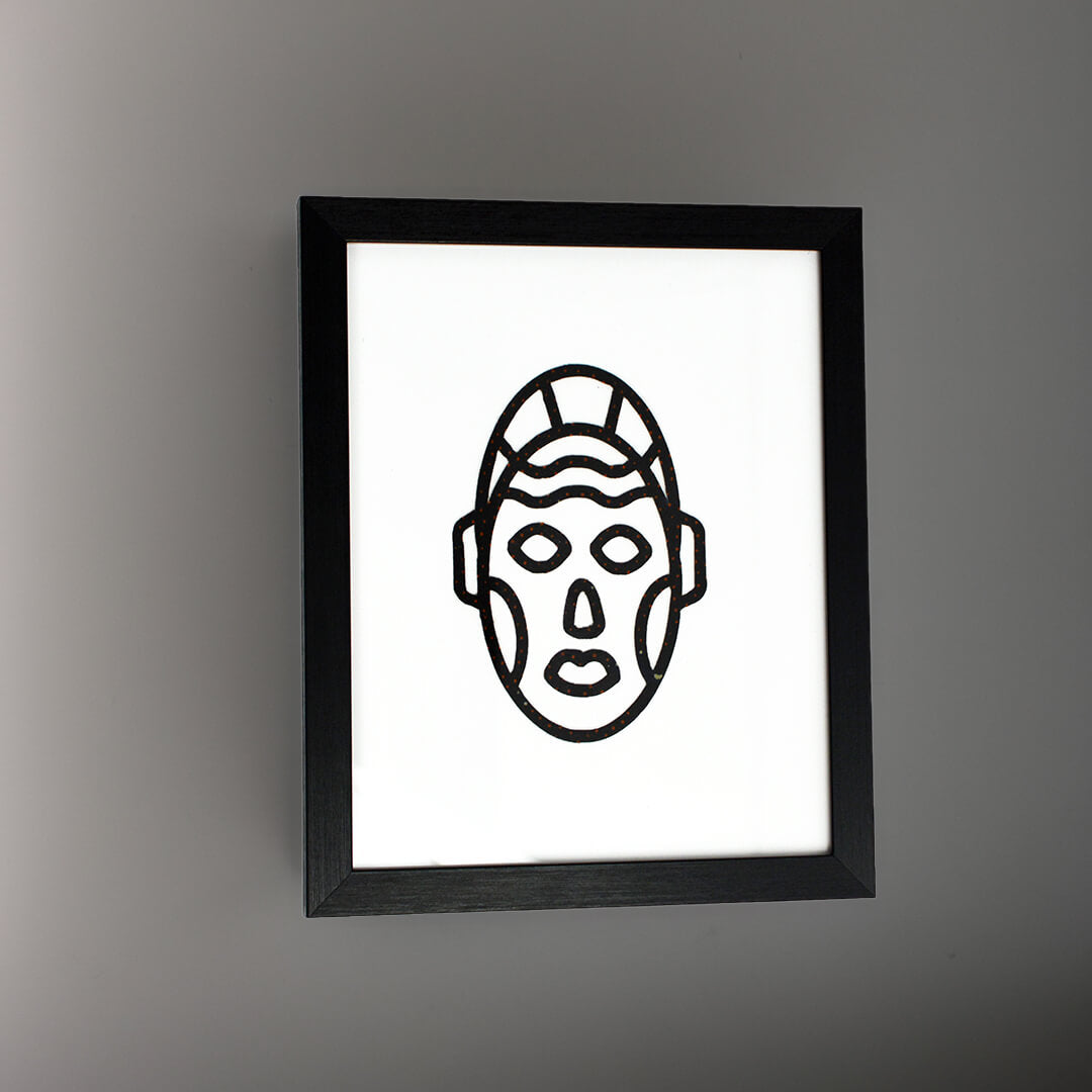 African mask poster