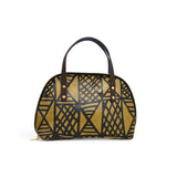 Pink Belt Bag with Green Leaves and Yellow Flowers - Chita Fabric