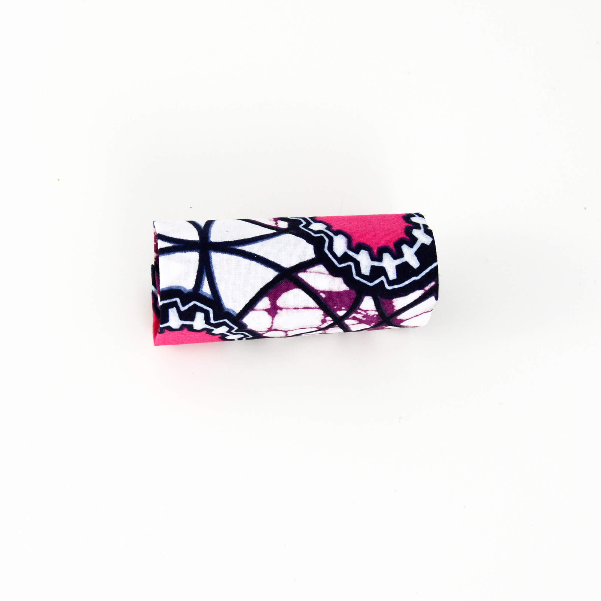 Running headband with removable knot - red