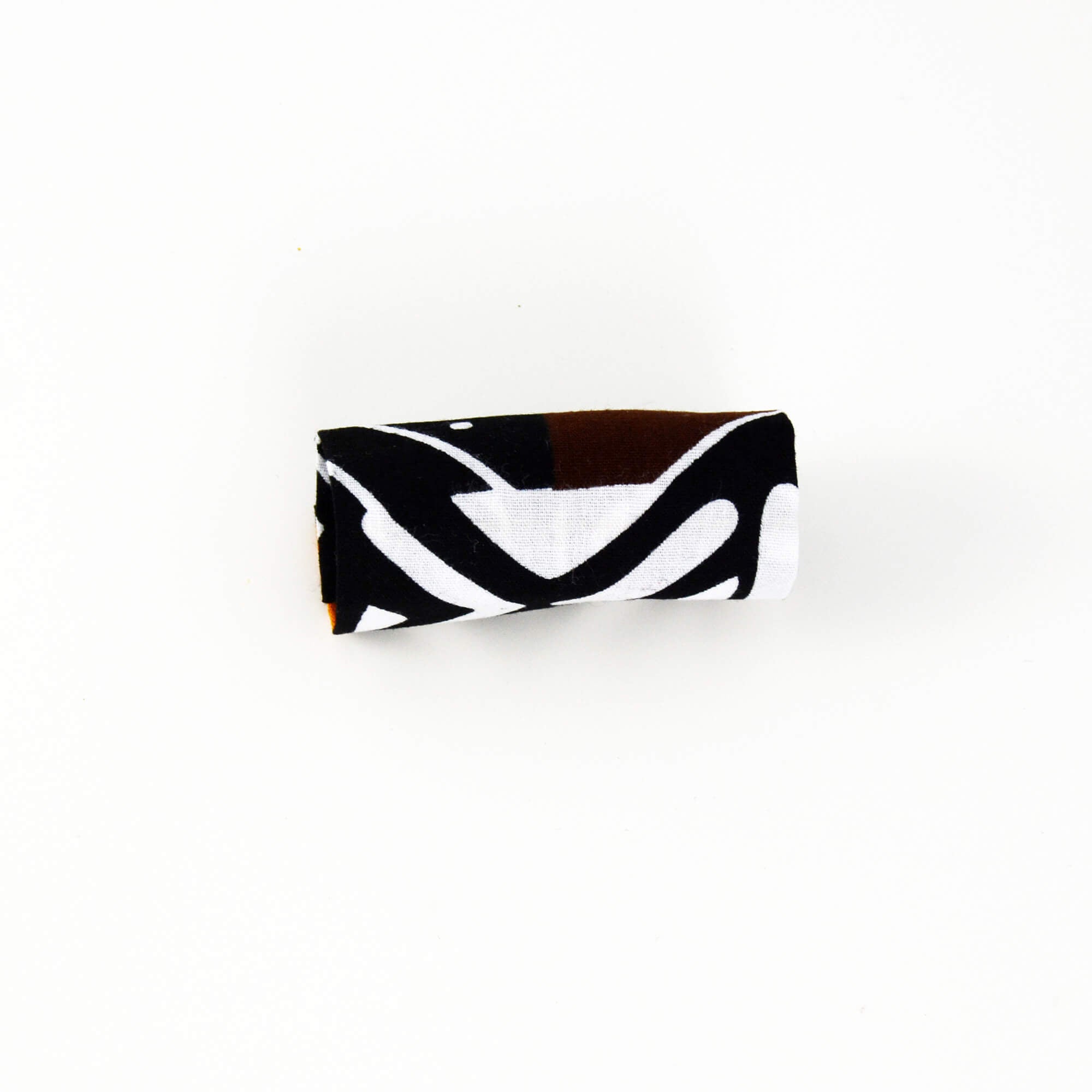 Running headband with removable knot - red