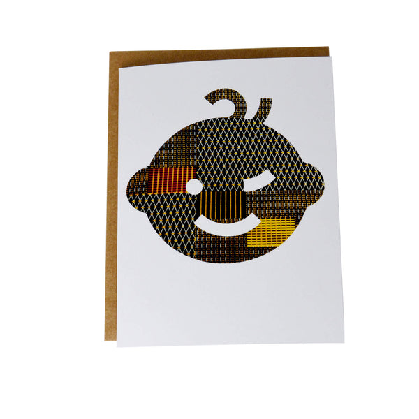 Greeting card - winking baby head