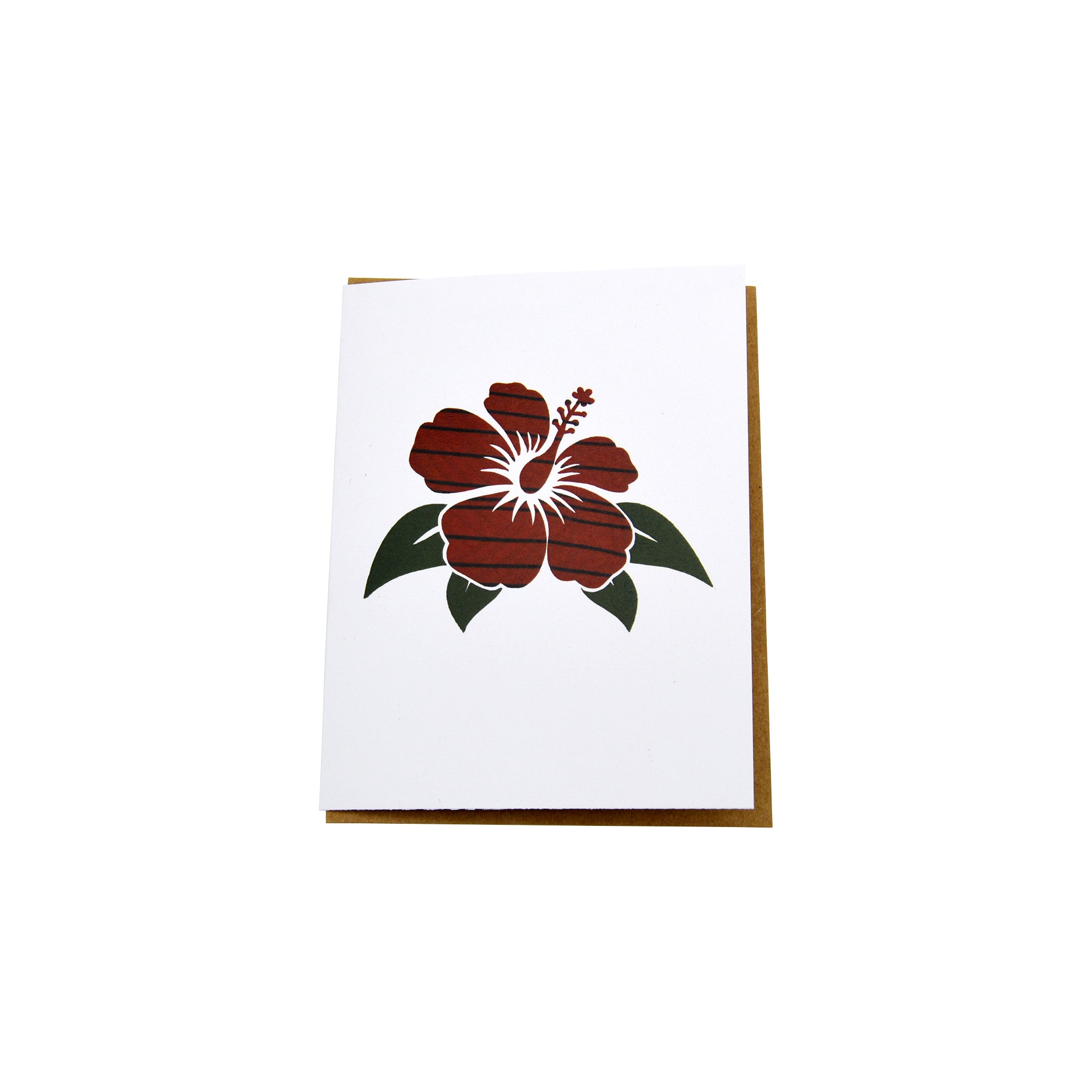 carte de souhait-fleur d’hibiscus