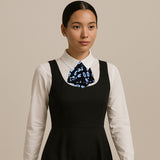 Women short -black and white graphic pattern