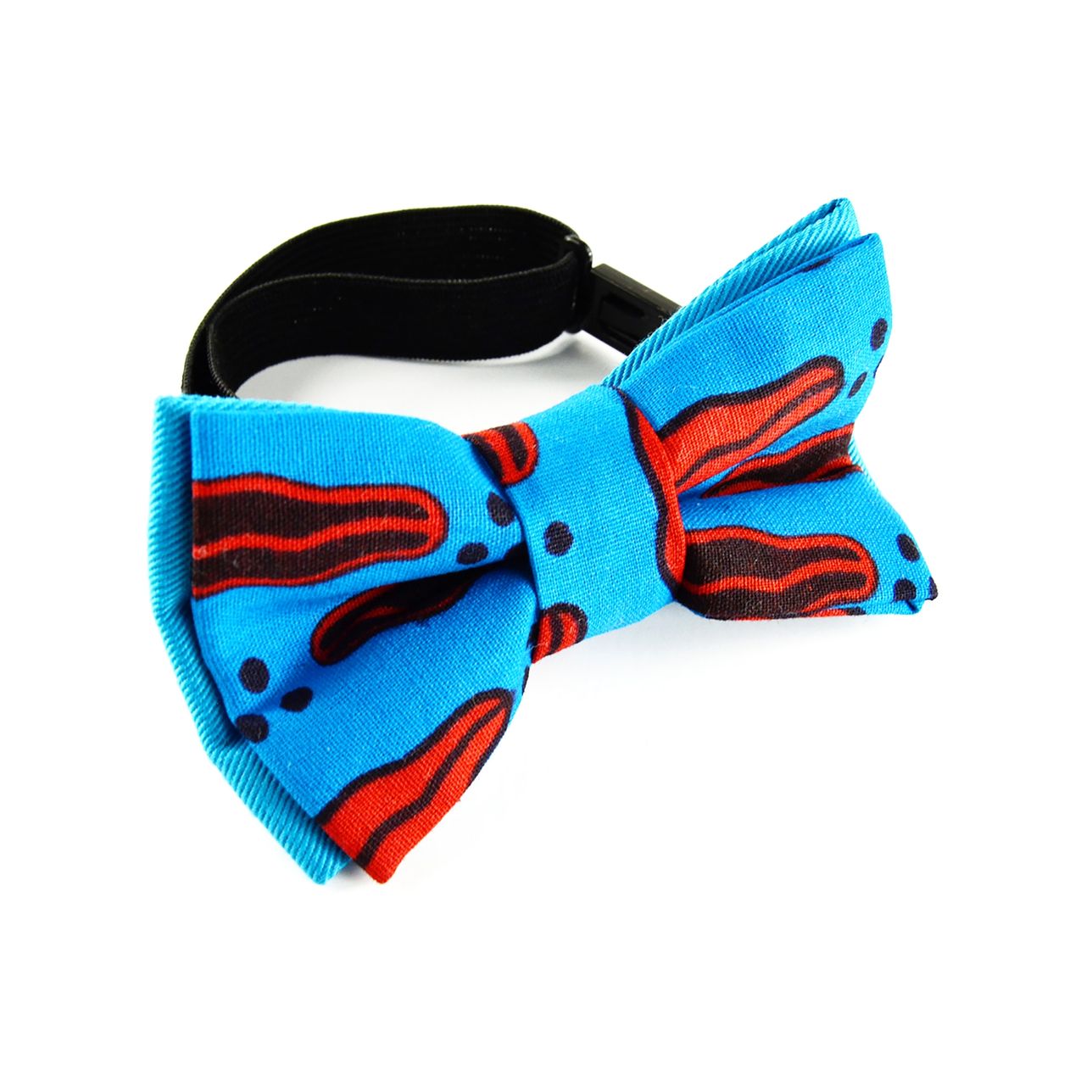 Noeud Papillon Et Bretelles Garçon - Bleu Motif Bisous