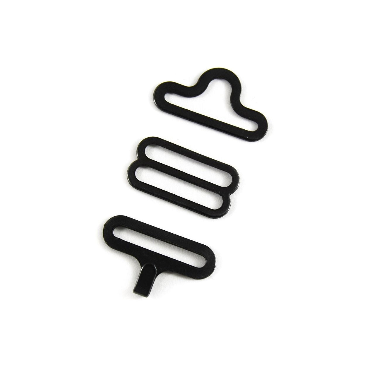 Lot De 10 Ensembles DIY D'Attaches Métalliques Noirs Pour Nœud Papillon