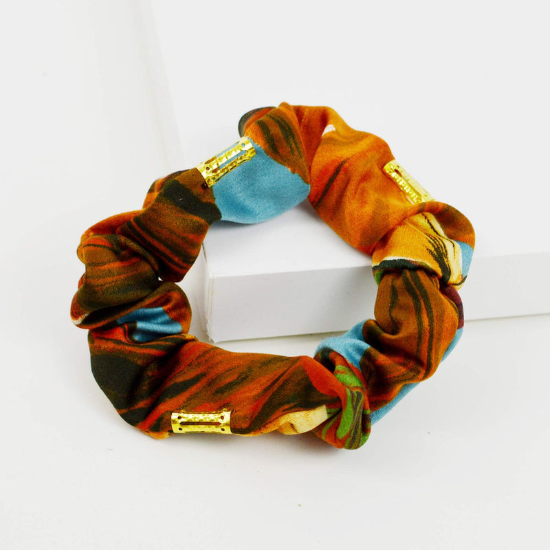 Knot Headband And Scrunchie - Colorful