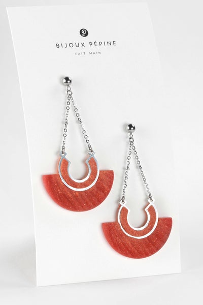 Boucles d'oreilles pendantes - Aurore