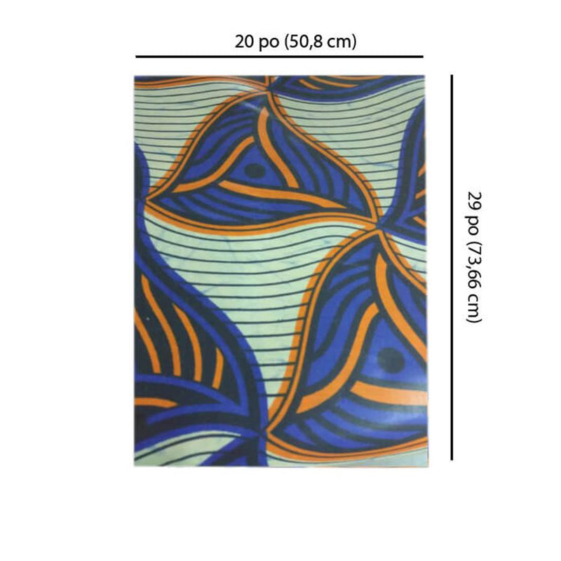 Gift Wrapping Paper - Blue African Print