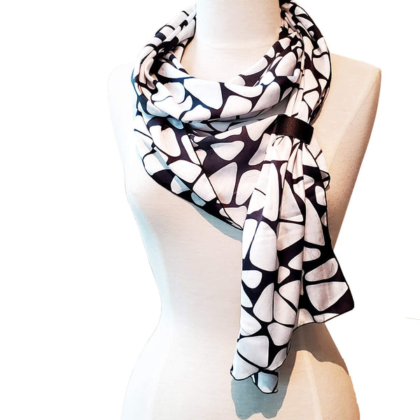 infinity fall winter silk satin scarf for women