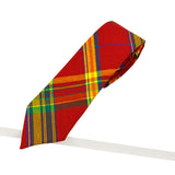 handsewn red plaid tie