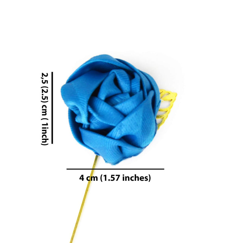 Lapel Pin - Blue Flower
