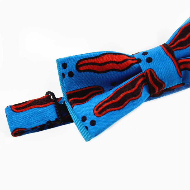 Blue Red Bow Tie- Kiss Pattern