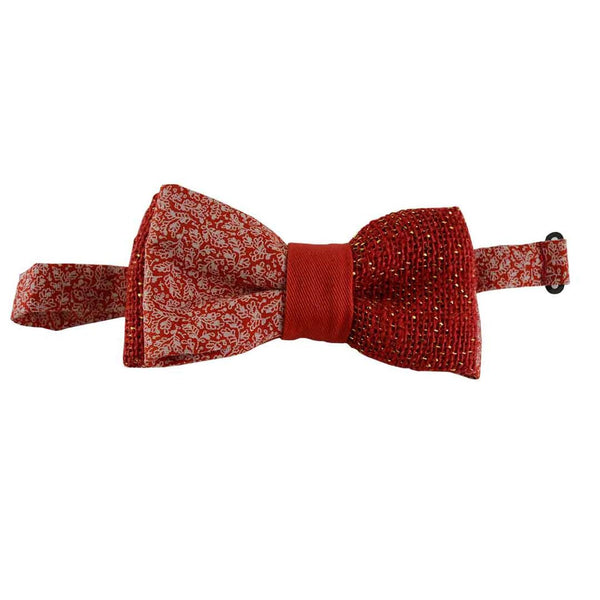 Red Bow Tie - Glitter Burlap And Shweshwe