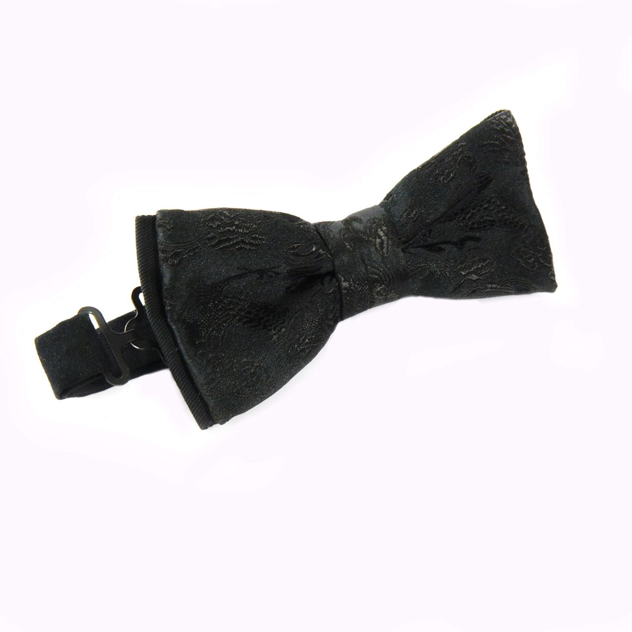 Noeud Papillon Noir - Brocart Chinois