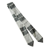 Tie Headband - Black And White Madras