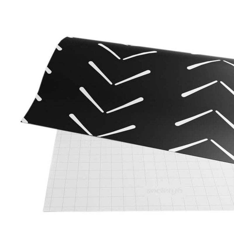 Gift Wrap Paper - White Big Arrow Black Mud Cloth