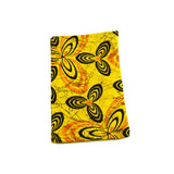 Bow Tie And Pocket Square Set- Yellow Shweshwe